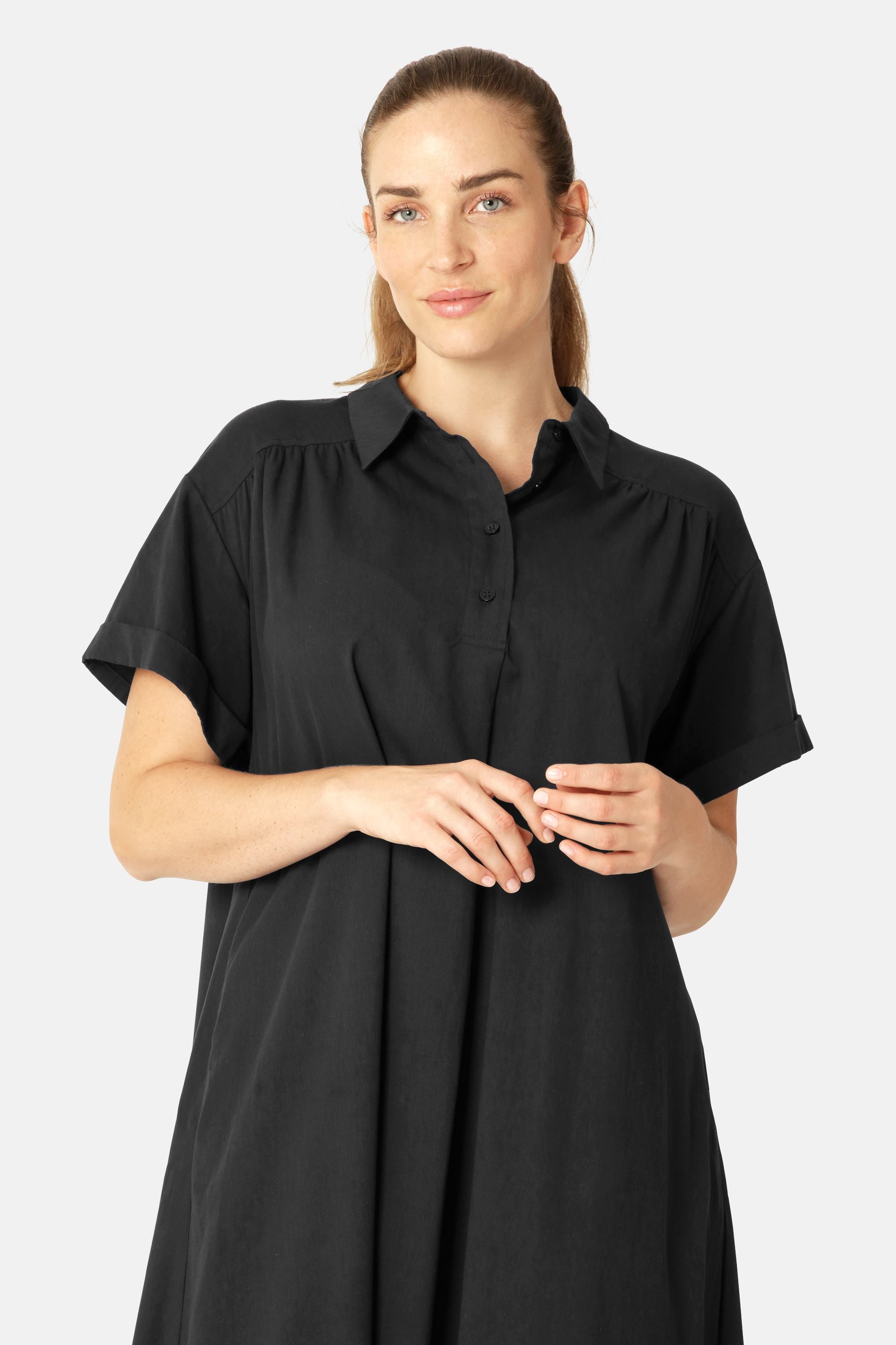 Long Dress A-line - Dark Indigo